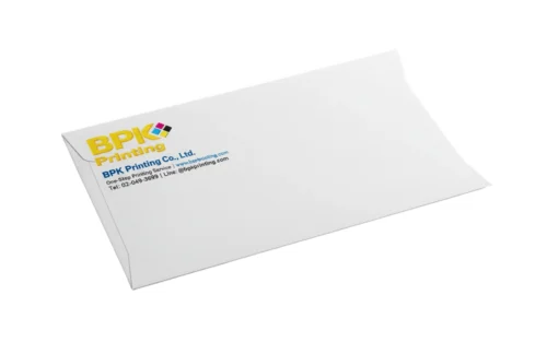 ซองจดหมายขาวพิมพ์โลโก้บริษัทแบบทางการจากโรงพิมพ์ BPK Printing