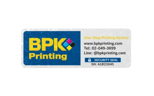 สติ๊กเกอร์กันปลอมพิมพ์โฮโลแกรมพร้อมรหัสซีเรียลป้องกันการปลอมแปลงสินค้า รับพิมพ์สติ๊กเกอร์กันปลอม