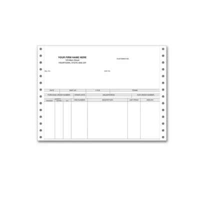 พิมพ์บิลต่อเนื่องและแบบฟอร์มเคมีในตัว พิมพ์สีคมชัด รูหนามเตยแม่นยำใช้งานลื่นไหล