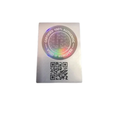 สติกเกอร์กันปลอมแบบทิ้งคราบตัวอักษร VOID หรือลายเฉพาะตัวเมื่อลอกออก พร้อมเทคนิคพิมพ์สีพิเศษที่ยากต่อการเลียนแบบ