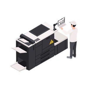 กราฟิกเครื่องพิมพ์ระบบ Digital Production สำหรับงานพิมพ์ด่วนคุณภาพสูงและจำนวนน้อย