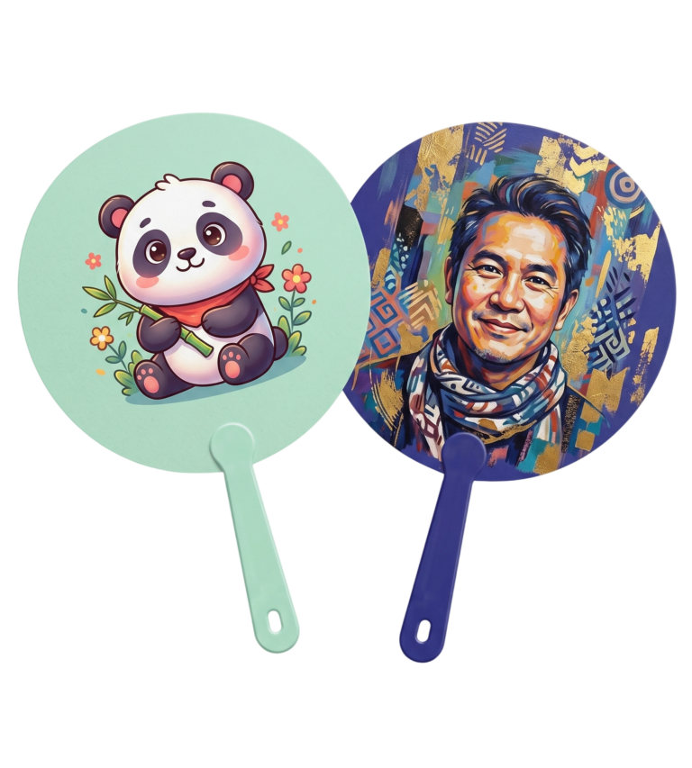 พัดพลาสติกลายการ์ตูน