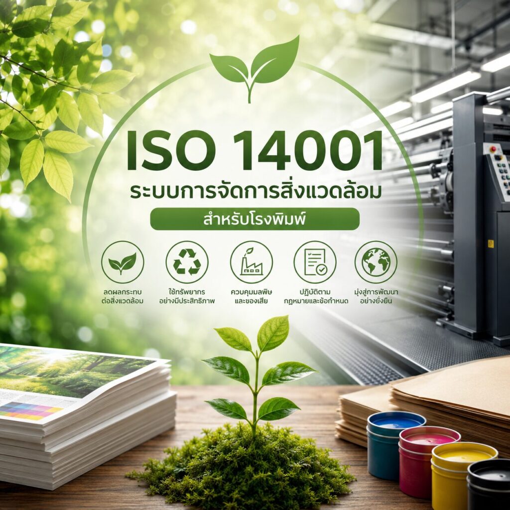 ISO 14001 ระบบการจัดการสิ่งแวดล้อมสำหรับโรงพิมพ์ | BPK Printing