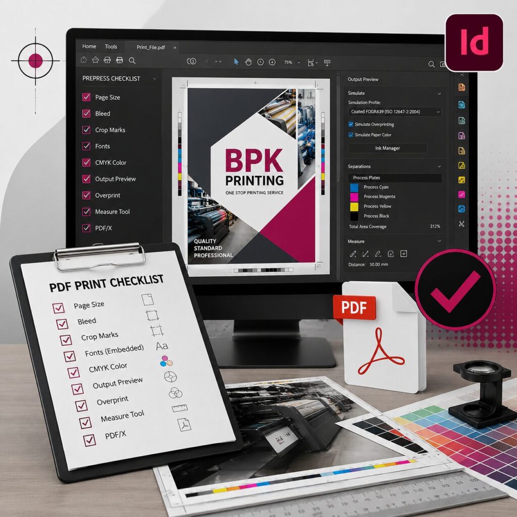 วิธีสร้างเอกสารใหม่ (New Document) ใน Adobe InDesign สำหรับงานพิมพ์ | BPK Printing