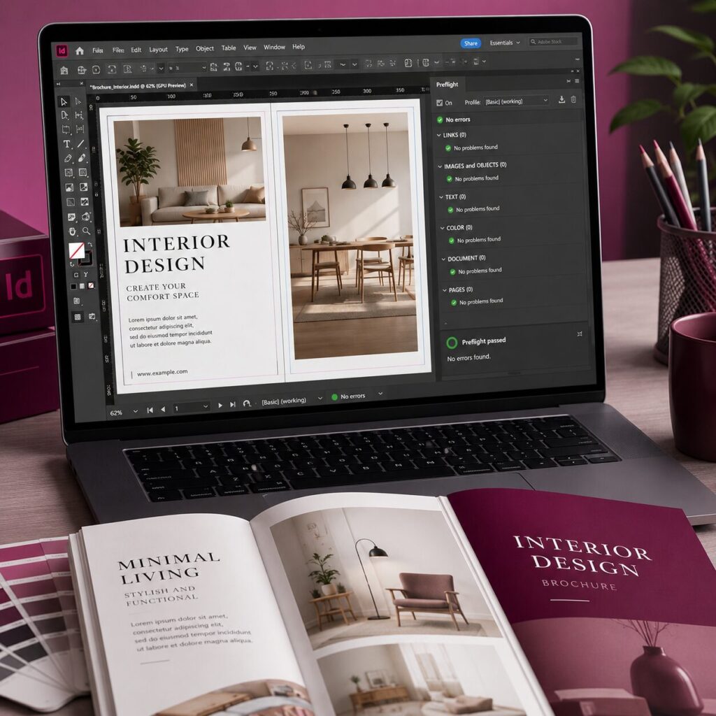 วิธีใช้ Preflight ใน Adobe InDesign สำหรับงานพิมพ์
