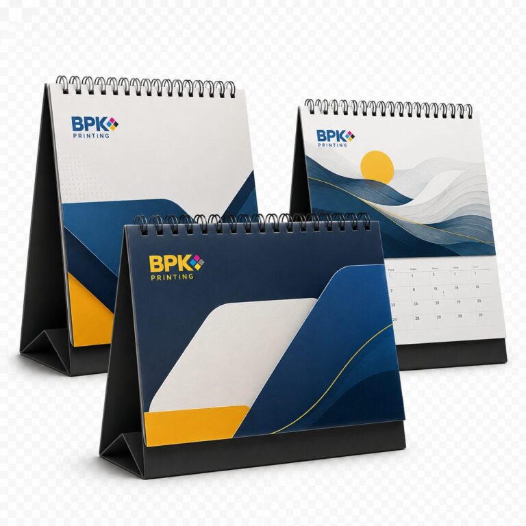 รับพิมพ์ปฏิทินตั้งโต๊ะองค์กร | คุณภาพสูง ส่งไว | BPK Printing